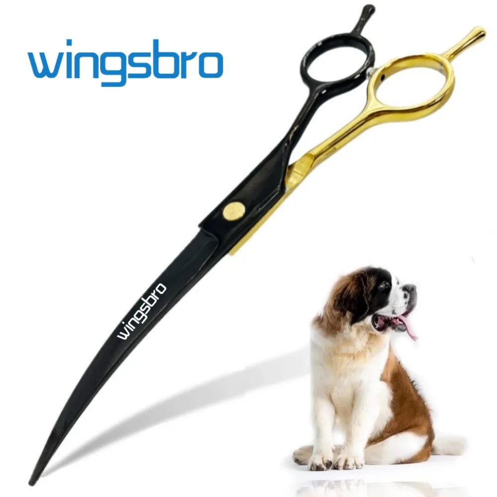 Professional 7.5 Inch Curved Grooming Scissors