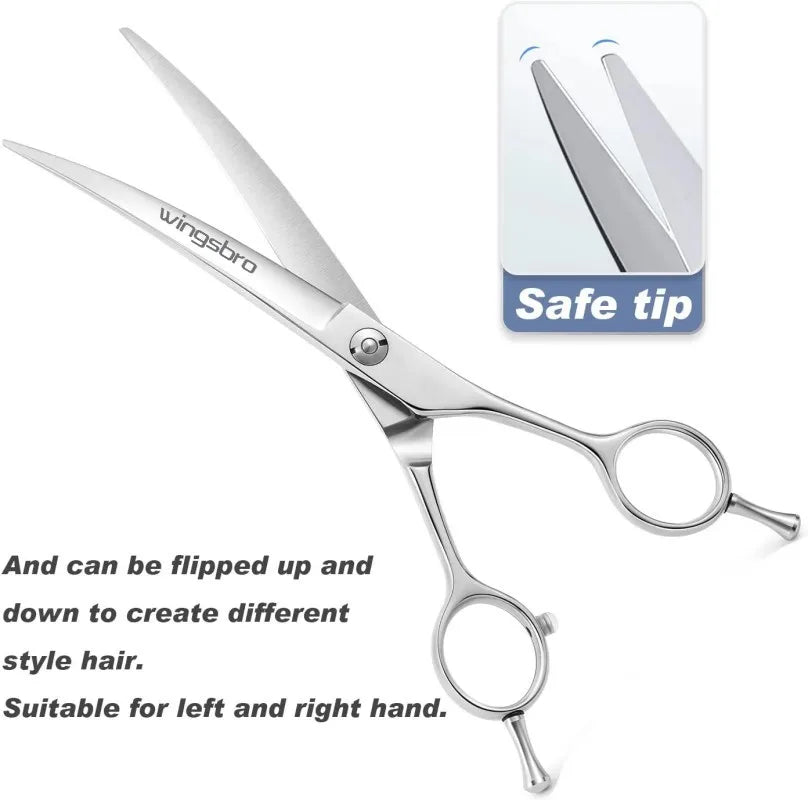 Professional 7.5 Inch Curved Grooming Scissors