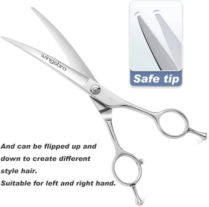 Professional 7.5 Inch Curved Grooming Scissors