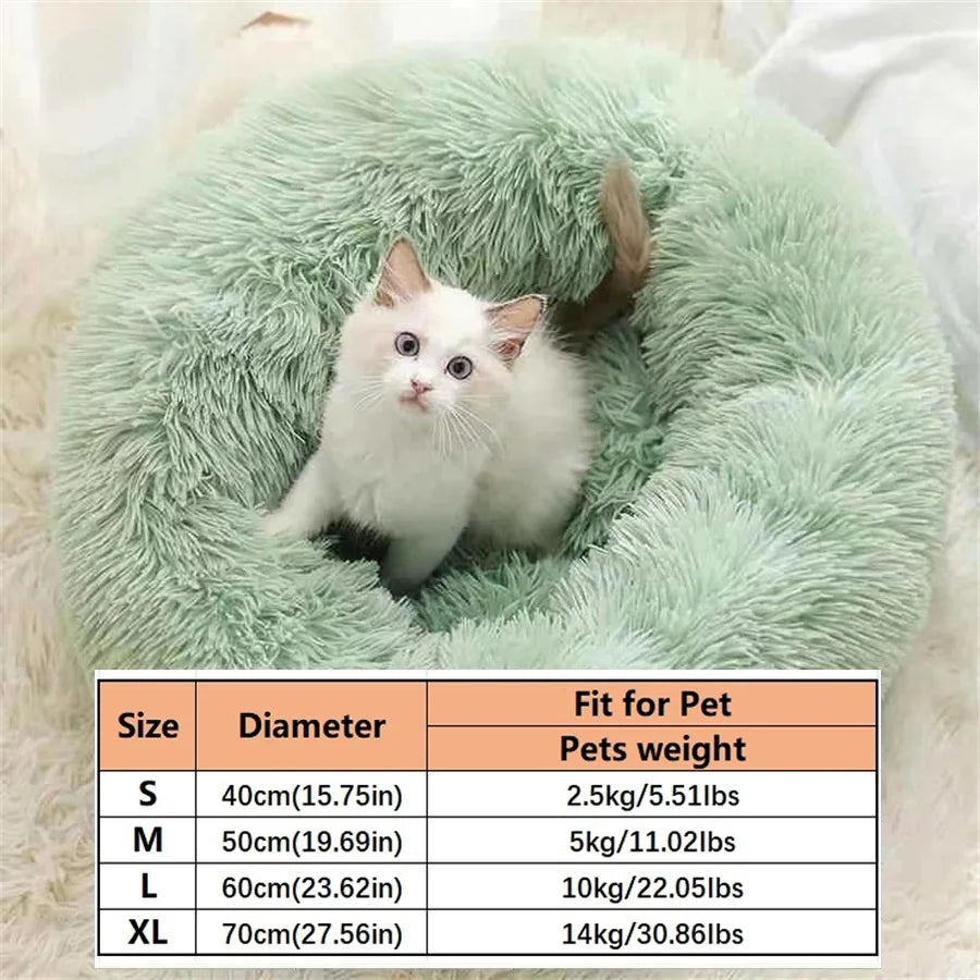 Soft Plush Donut Bed