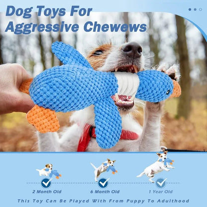 Interactive Plush Squeaky Chew Toy
