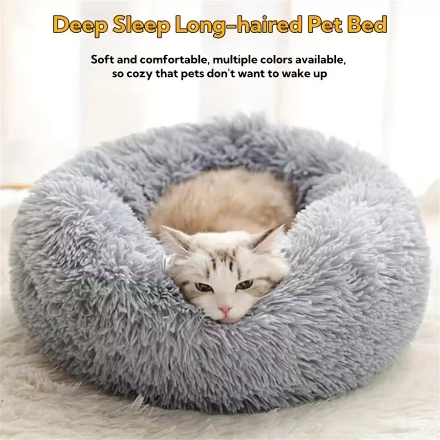 Soft Plush Donut Bed