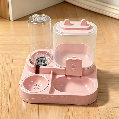 2 In 1 Pet Feeder Water Dispenser Travel Bowl