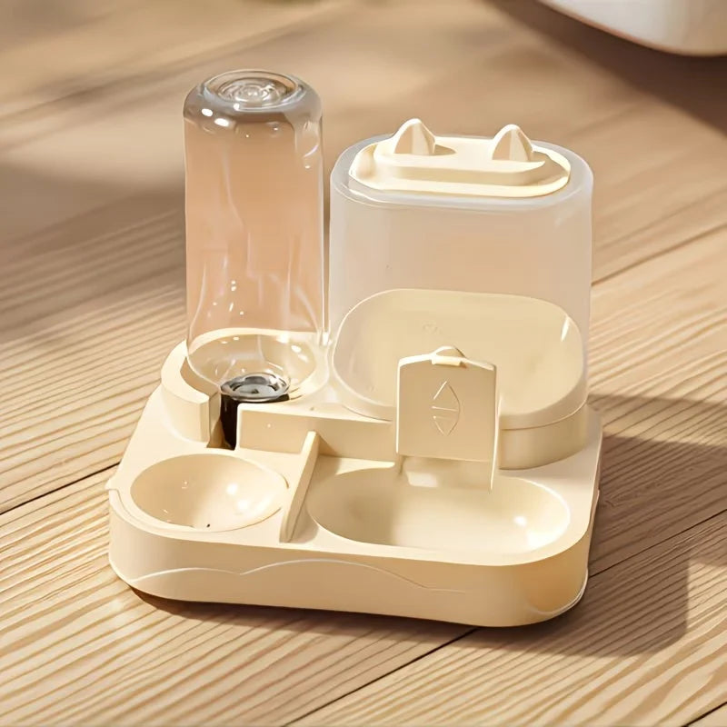 2 In 1 Pet Feeder Water Dispenser Travel Bowl