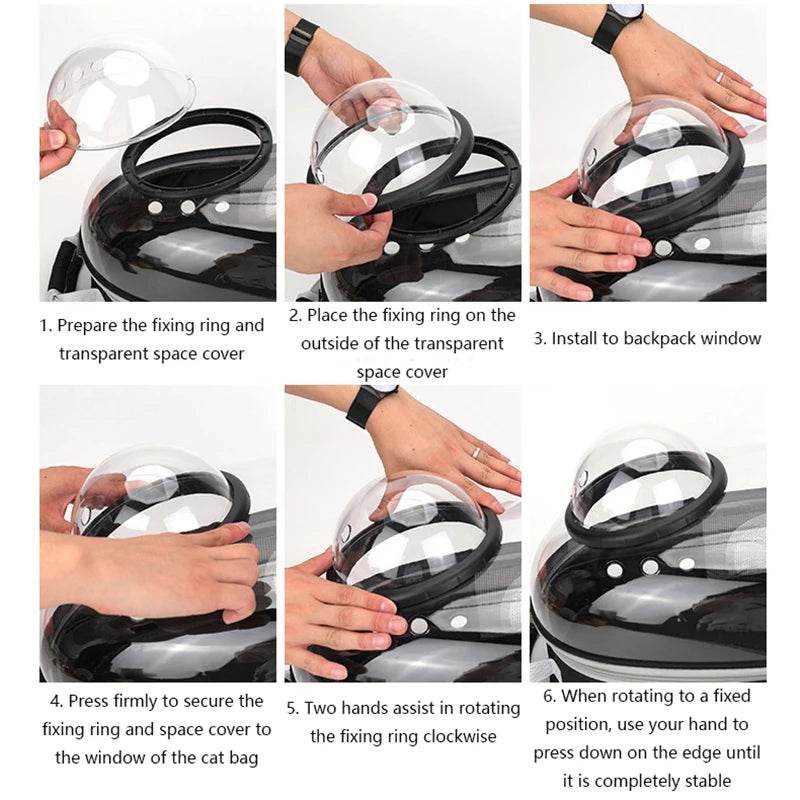 Breathable Transparent Backpack