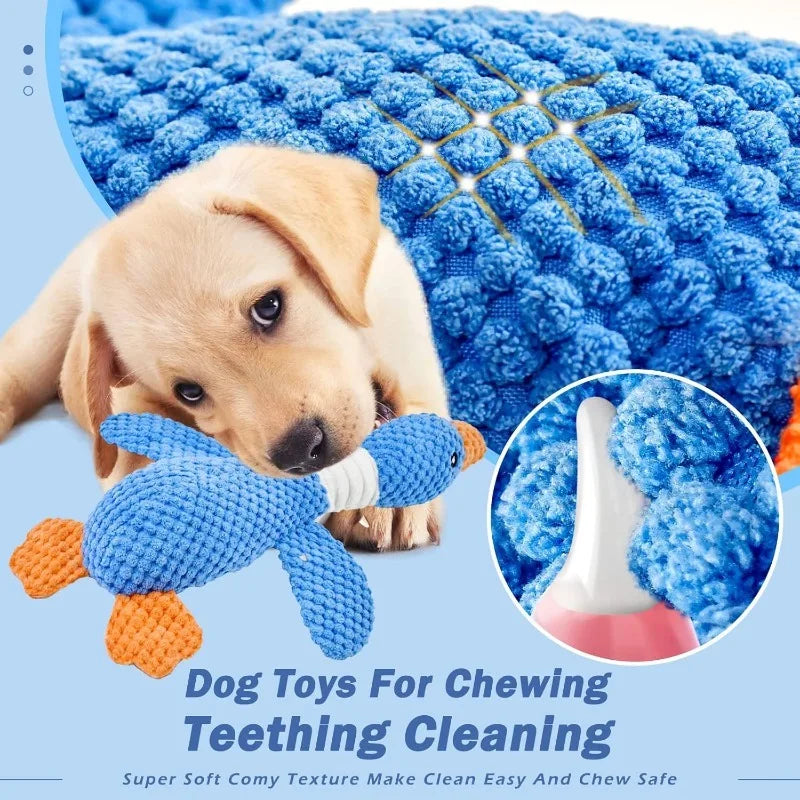 Interactive Plush Squeaky Chew Toy