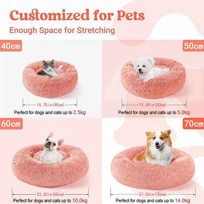 Soft Plush Donut Bed