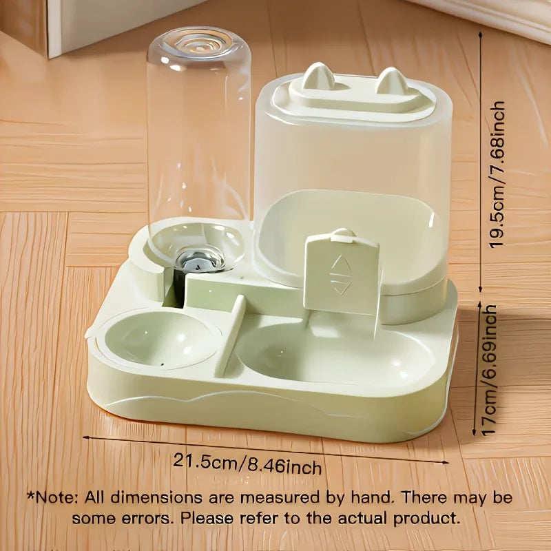 2 In 1 Pet Feeder Water Dispenser Travel Bowl
