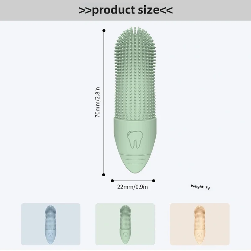 360 Degree Silicone Finger Toothbrush