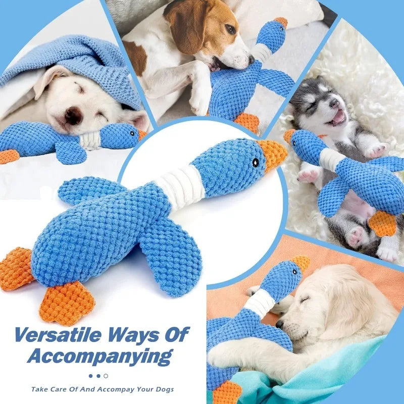 Interactive Plush Squeaky Chew Toy