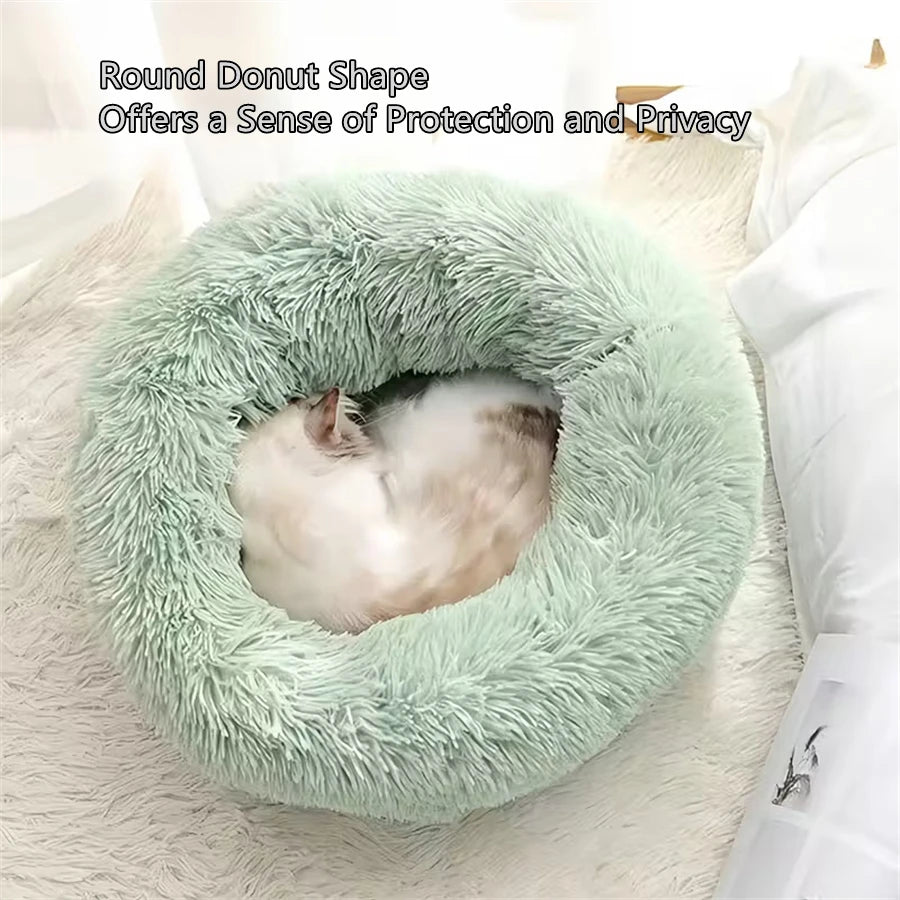 Soft Plush Donut Bed