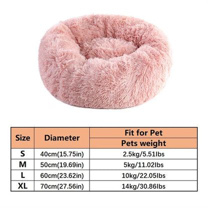 Soft Plush Donut Bed