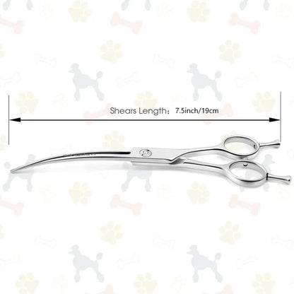 Professional 7.5 Inch Curved Grooming Scissors