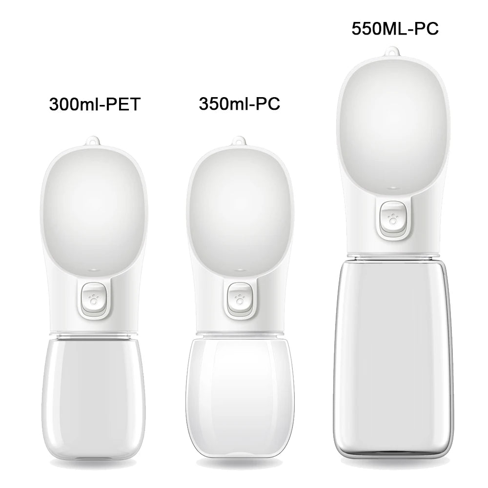 Portable 550ml Dog Water Bottle