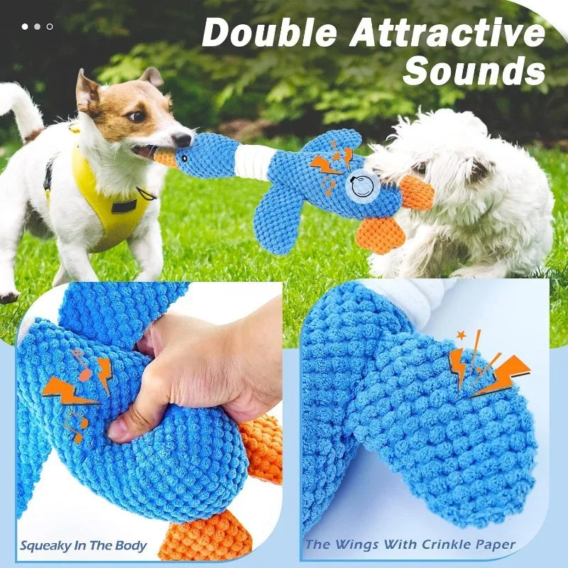 Interactive Plush Squeaky Chew Toy